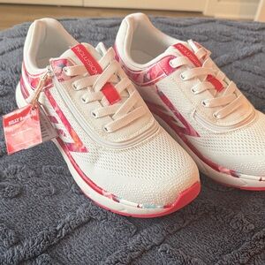 White and Red Women's Sneakers